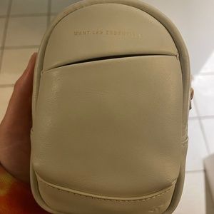 WANT Les Essentiels White Leather Mini Bag